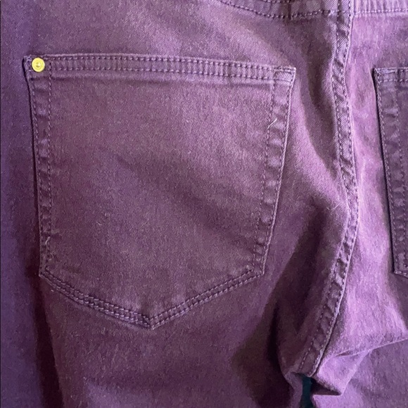 MNG Plum Burgundy Skinny Jeans 6 - Picture 2 of 4